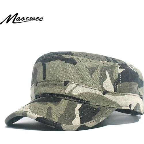 High Quality Men Military Hats Camouflage Cotton Dad Gorras Flat Planas Women Baseball Cap Hats For Men Snapback Military Cap