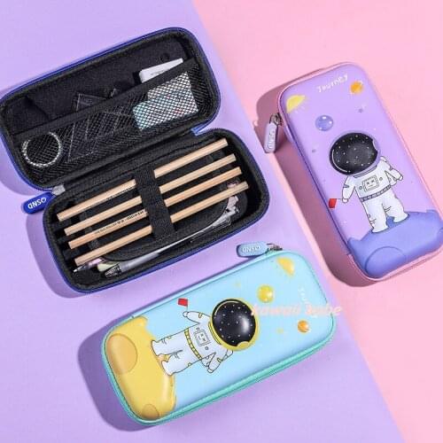 3D Pencil Case EVA Storage Box Cartoon Pen Bag for School Girl Kawaii Stationery Gift Pouch Eraser Holder IN