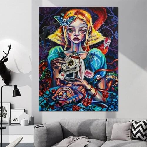 Diy 5D Diamond Painting Horror Girl Painting Diamond Embroidery Portrait Cross Stitch New Arrivals Halloween Home Decor A2303