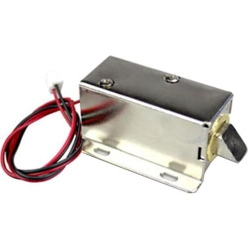 DC24V/1.2A Electric Lock Assembly Solenoid Cabinet Drawer Door Lock Low-Power Small Metal Automatic Electric Locks