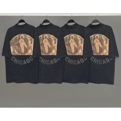 Kanye West Sunday Service T-shirt Men Women Oversized Printed t shirts Kanye west Vintage Hip Hop Weird Popular Top Street style