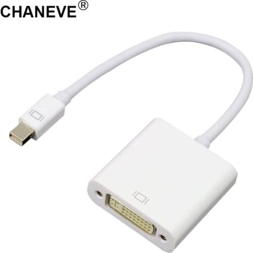 CHANEVE Thunderbolt DispayPort to DVI Converter Mini DP to DVI Adapter HD 1080P For Monitor Projector Display