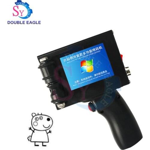 Best selling supermarket label print number smart handheld bar code inkjet printer/cap production date manual coding machine