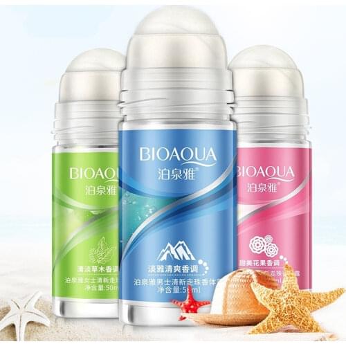 50ml Ball Body Lotion Antiperspirants Underarm Deodorant Roll on Bottle Fragrance Smooth Dry Perfumes Refreshing Antiperspirant
