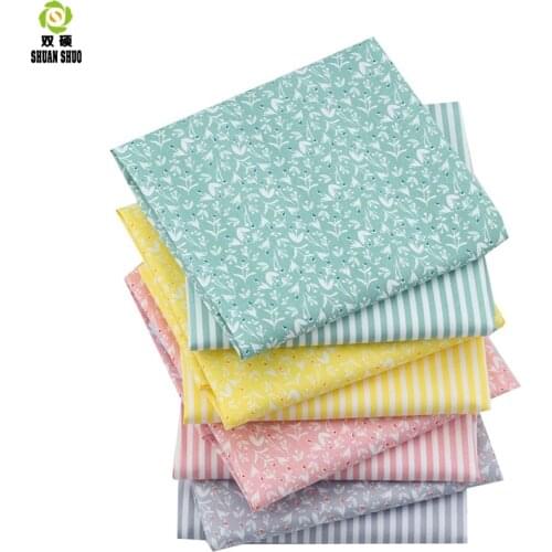 Small Floral Patchwork Fabric Tissue Cloth Of Handmade DIY Quilting Sewing Baby&Children Sheets Dress 40*50cm 40pcs/lot