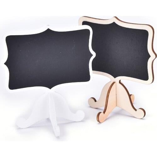 Mini Lace Blackboard Vertical Message Board Wooden Blackboard Stand For Christmas New Year Party Wedding Decoration SD&HI