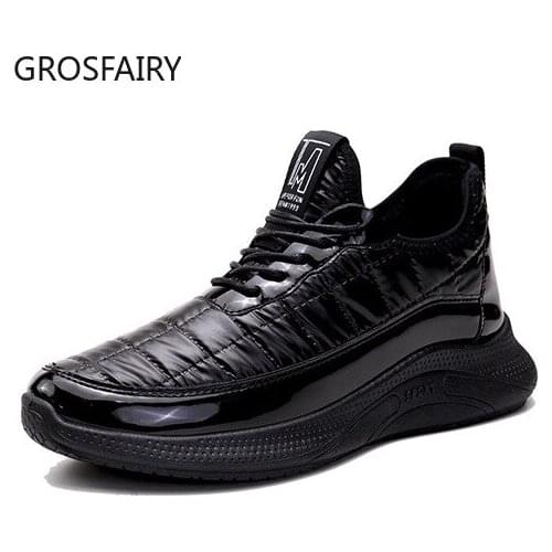 2020 Autumn and Winter Mens Shoes Plus Velvet Thick Cotton Shoes Mens Fashion Outdoor Sports Shoes Warm Sports Shoes Men