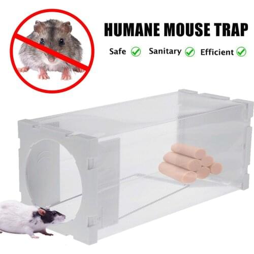 Transparent Reusable Mouse Trap No Kill Rats Cage Mousetrap Smart Mouse Trap For Mice Catcher Automatic Rat Traps Pet Control