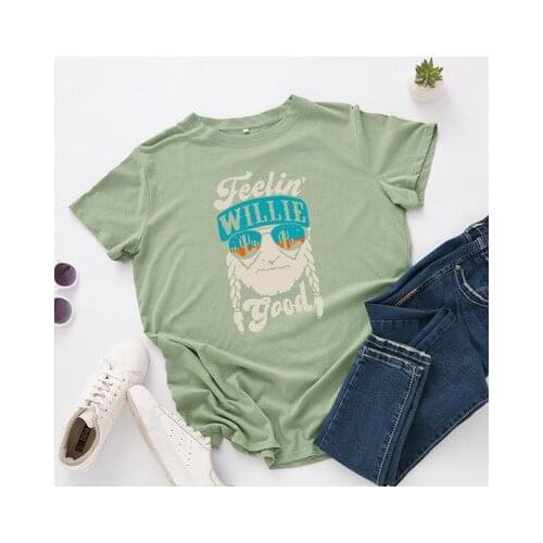 Plus Size Women T-shirt Cartoon Figure Letter Print Cotton Tshirt Summer Basic Tee Shirt Short Sleeve Graphic Loose Tops Ladies