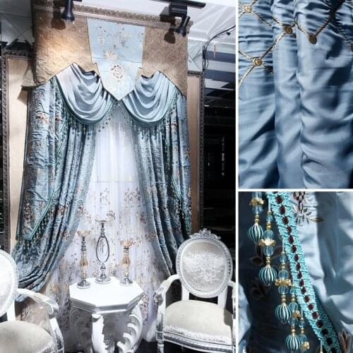 Curtains for window extreme quality the blind Top quality precision vivian embroidered curtain finished product Blinds the tulle