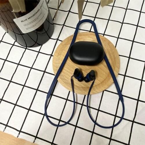 Anti-Lost Silicone Cord String Earphone Rope Holder Cable For Studio Buds Wireless Bluetooth-Compatible Neck Strap