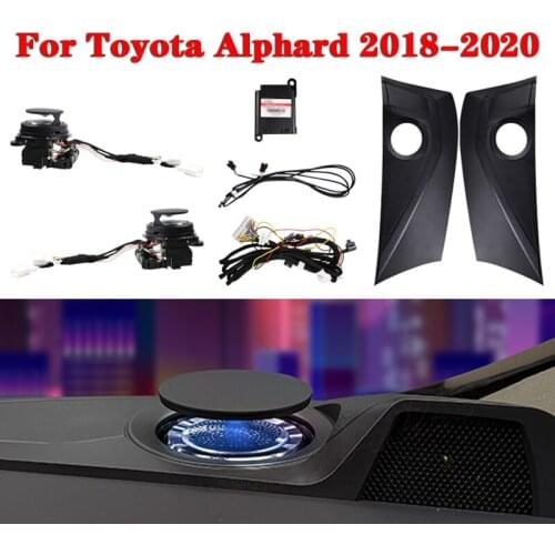LED For Toyota Alphard 2018-2020 interior illuminated Ambient Light Rotating Midrange Treble Lamp Automatic Lift tweeter