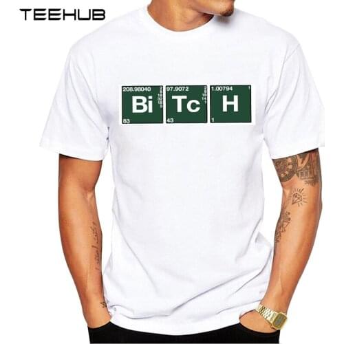 TEEHUB Mens New Funny Breaking bad Chemistry element Design Short Sleeve T-Shirt Cool Tops Hipster T-Shirts