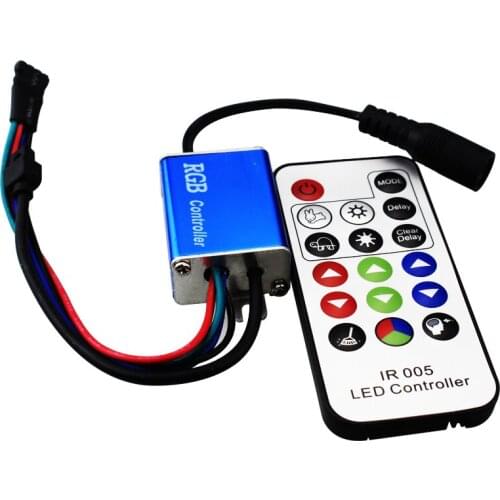 6pcs/pack waterproof 12V 24V 12A IR remote control RGB led controller Plastic+Aluminum for 5050 / 3528 /5630 led strip