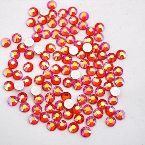 High Quality Non Hotfix Rhinestones 3SS to ss30 Hyacinth AB Flatback Stones Glue On Nail Art Strass Decoration Gems