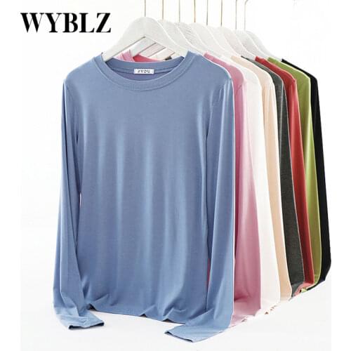 Женские однотонные футболки WYBLZ China At AliExpress