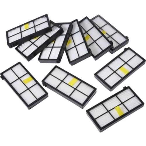 10pcs Pleastic HEPA Filters fits for 800 900 Series 870/800/880/960/980 Vacuum Cleaning Robots Replacement Parts Accessories