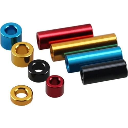 10Pcs M3 Aluminum Alloy Spacers Color Round Standoff Support Washer Sleeve For Airplane Car Model Length 2-15mm