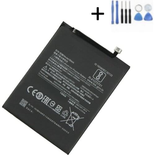 1x 100% New 3900mAh Battery Replacement for Xiaomi Redmi BN4A Note7 Note 7 Pro M1901F7C Smart Phone Batteries + Repair Tools kit