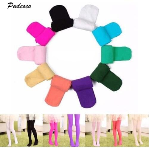 2018 Princess Girls Kids Tights Pantyhose Hosiery Ballet Dance Stocking New Solid Opaque Candy 8 Colors