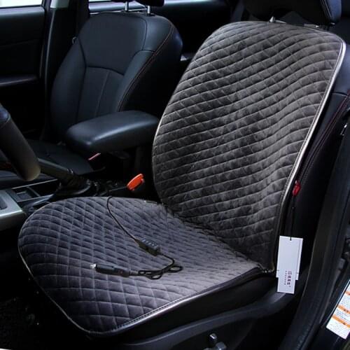 2018 Winter Car Heated Cushion Car Office Chairs Electric Heated Seat Cushion Carbon Fiber Electric Heating 12v
