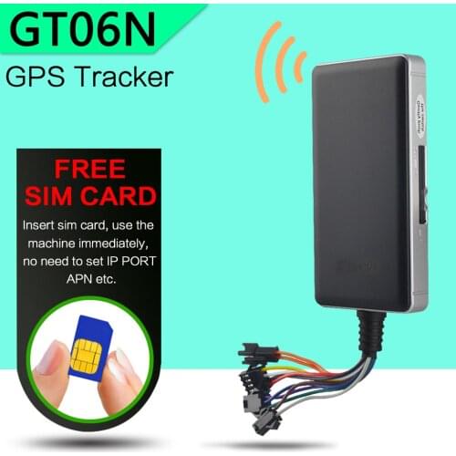 5PCS Factory price MINI GPS Tracker for vehicle with Android APP Tracking sos remote cut off oil energy GT06N