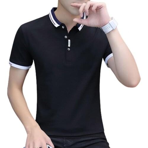 80% Hot Sales!!! Men Shirts Short Sleeve Elastic Summer Slim Fits Plain T-shirt for Sport