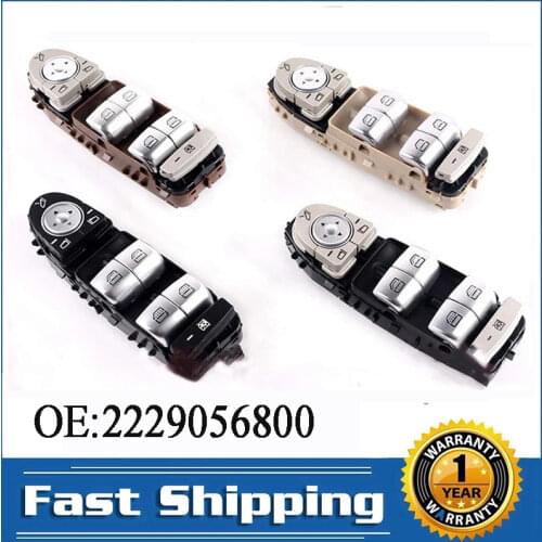 Car accessories Power Window Control Switch Regulator Button 4 colors available for 2016 Mercedes-Benz C300 C63 A2229056800