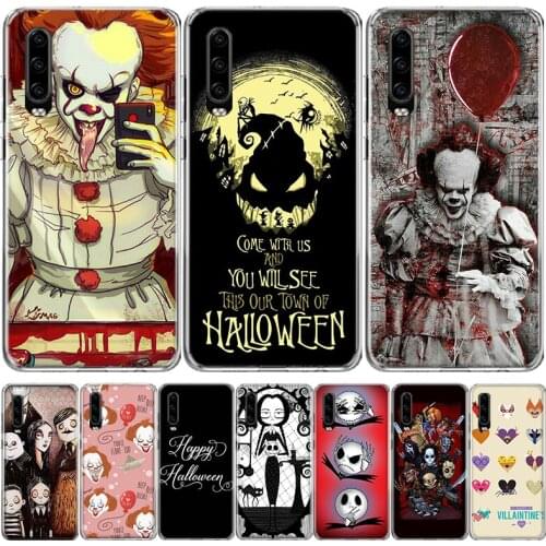 Halloween Pumpkin Lantern scare Phone Case For Huawei Mate 30 20 10 P40 P30 P20 P10 Pro Lite P Smart Z Plus 2019 2018 Cover Coqu