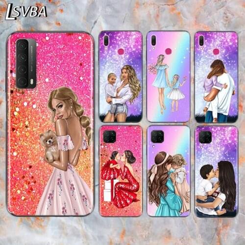 Hot Fashion Baby Mom Girl For Huawei Y9S Y6S Y8S Y9A Y7A Y8P Y7P Y5P Y6P Y7 Y6 Y5 Pro Prime 2020 2019 2018 Phone Case