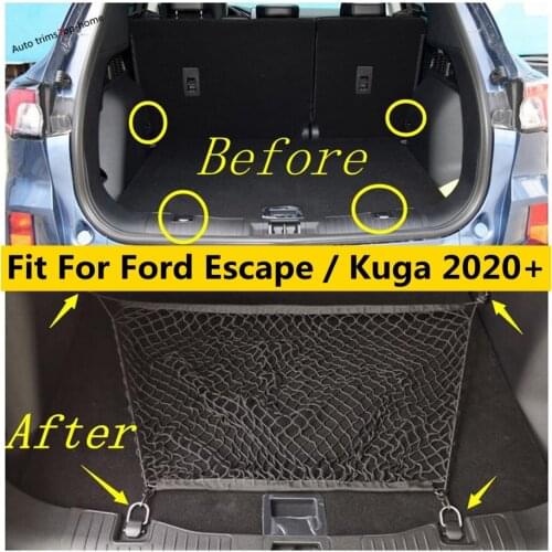 Yimaautotrims Elastic Rear Cargo Trunk Storage Organizer Luggage Net Holder Cover Kit Interior For Ford Escape / Kuga 2020 2021