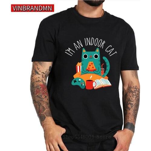 Schrödinger Cat T-Shirt Big Bang Theory TV Show T Shirt Brand Streetwear Kawaii Funny Science Cat Tee Pizza Kitten Hipster Shirt