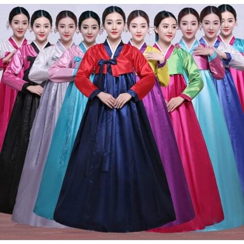 High Quality New Year Korean Traditional Costume Female Palace Korean Hanbok Dress Ethnic Minority Dance Hanbok Stage Cosplay