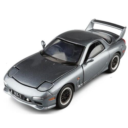 Die-Casts 1/32 Collectible Car Models Alloy Electronic Flashing Home Decoration Simulation Cars Birthday Gift FD RX7 Mazda