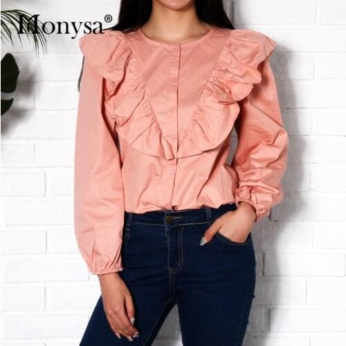 Monysa Women's Ruffle Shirts