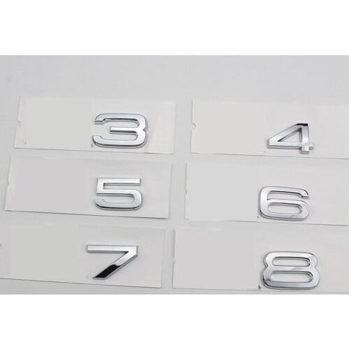 20pcs ABS A3 A4 A5 A6 A7 A8 Car Trunk Emblems Styling Stickers Accessories for AUDI A3 A4 A5 A6 A7 A8 A4L A6L A8L