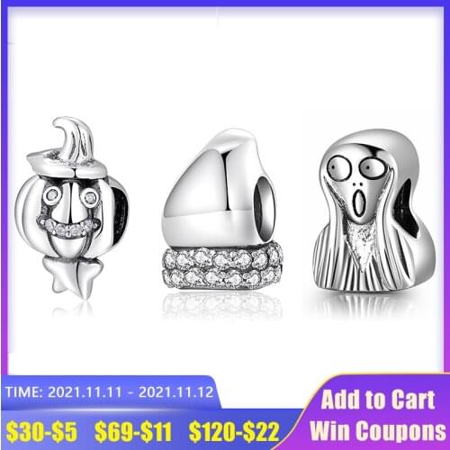 New 925 Sterling Silver Art painting shout shape Beads Fit Original Charms Bracelet Bead Jewelry making Bijoux