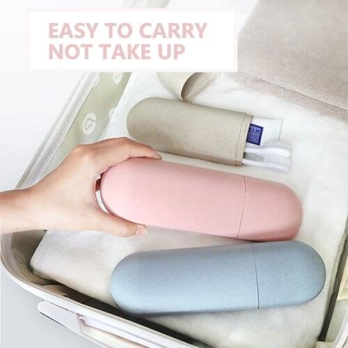 Portable Cosmetic Case Bathroom Organizer for Toothbrush Electric Toothbrush Holder Cosmetic Capsule Travel Case Organiser