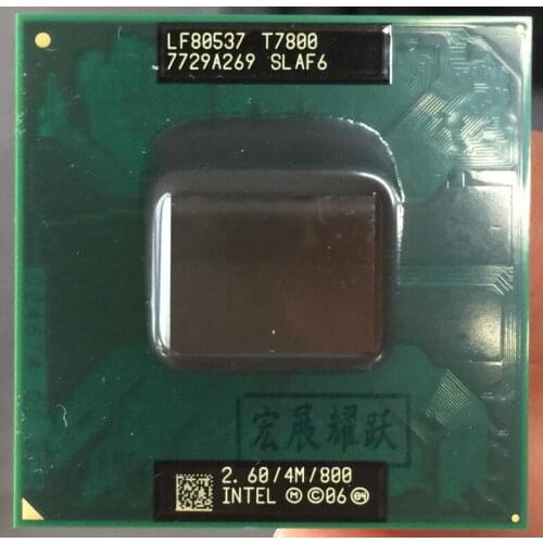 Intel Core 2 Duo T7800 notebook CPU Laptop processor CPU PGA 478 cpu 100% working properly
