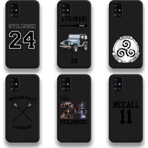 Teen Wolf Stilinski 24 TV Series Phone Cases For Samsung Galaxy A21S A01 A11 A31 A81 A10 A20E A30 A40 A50 A70 A80 A71 A51 5G
