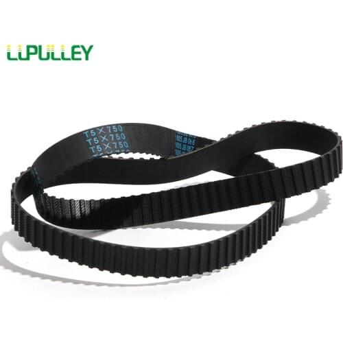 LUPULLEY T5 Model Timing Belt With Width 10/15/20/25/30/35/40/45/50mm Pitch Length 545/550/560/575/585/590/600/610/620/625/630mm