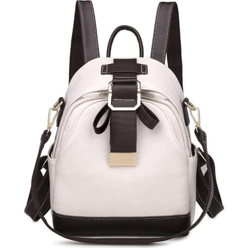 2021 new leather PU fashion ladies backpack mini multi-function small backpack ladies shoulder handbag travel youth school bag