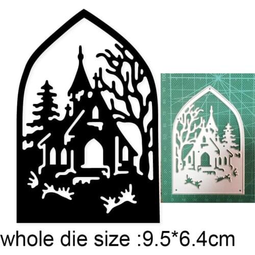 House Tree Frame New 2021 Metal Cutting Dies for DIY Scrapbooking Paper and Card Making Decorative Embossing Dies Craft dies