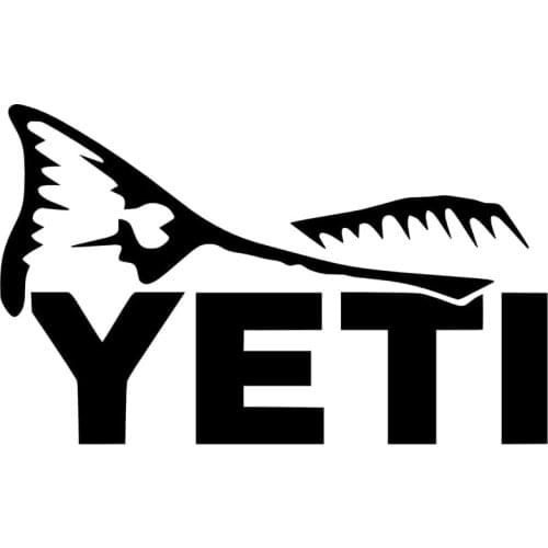 Creative Yeti Waterproof Sunscreen Dazzle Cool Car Stickers Pvc Personality Fun Auto Body Exquisite Decal Decoration 15cm*9cm