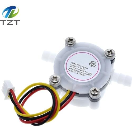 TZT New Hot Water Coffee Flow Sensor Switch Meter Flowmeter Counter 0.3-6L/min YF-S401