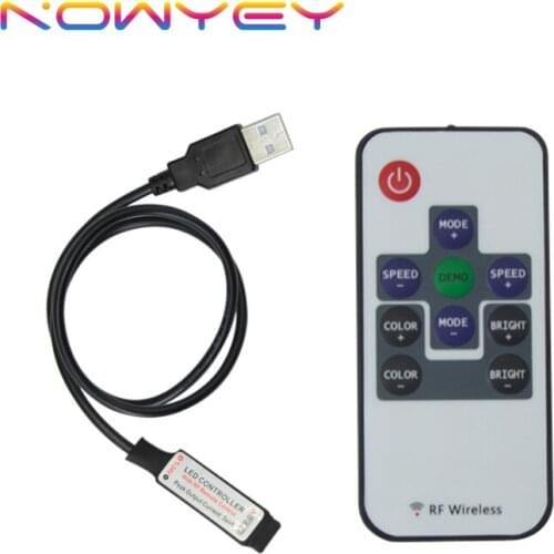 RGB Controller USB 5-24V LED Strip Light Controller 10key RF Remote LED Controller for 5050 3528 RGB LED Light