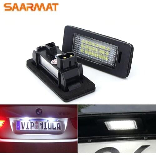 2PCS CANbus Car license plate light rear tail light for BMW E90 E91E92 E39 E60 E61 E60 M5E70 X5 E71 / E72 X6