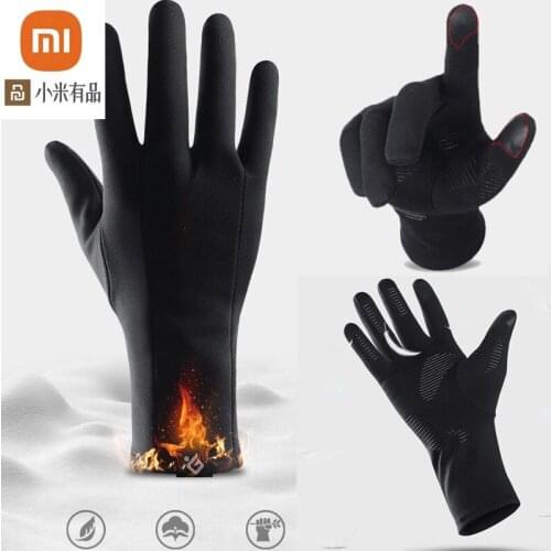 Xiaomi Winter Warm Gloves Windproof Non-slip Thicken Full finger Gloves Touch Screen Unisex Men Women Sports Cycling Glove New