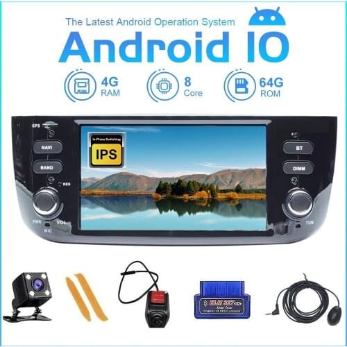 ZLTOOPAI Android 10.0 8Core For Fiat/Linea/Punto evo 2012-2015 Multimedia Player Car Wifi/3G/4G Auto Radio