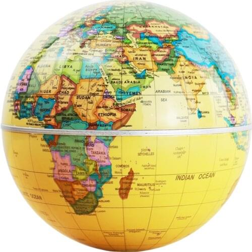 Light energy rotation globe magnetic levitation home office decorations perpetual motion instrument birthday gift